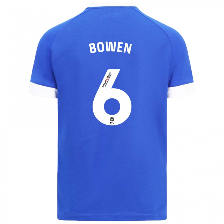 Niño Camiseta Megan Bowen #6 Azul Cielo 1ª Equipación 2024/25 La Camisa México