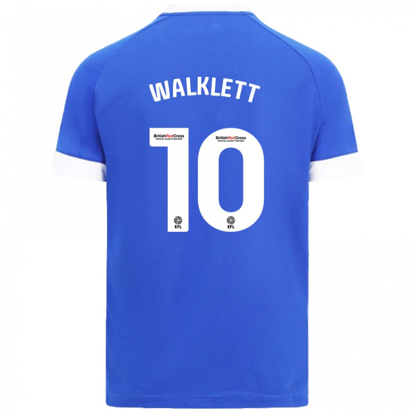 Niño Camiseta Kerry Walklett #10 Azul Cielo 1ª Equipación 2024/25 La Camisa México