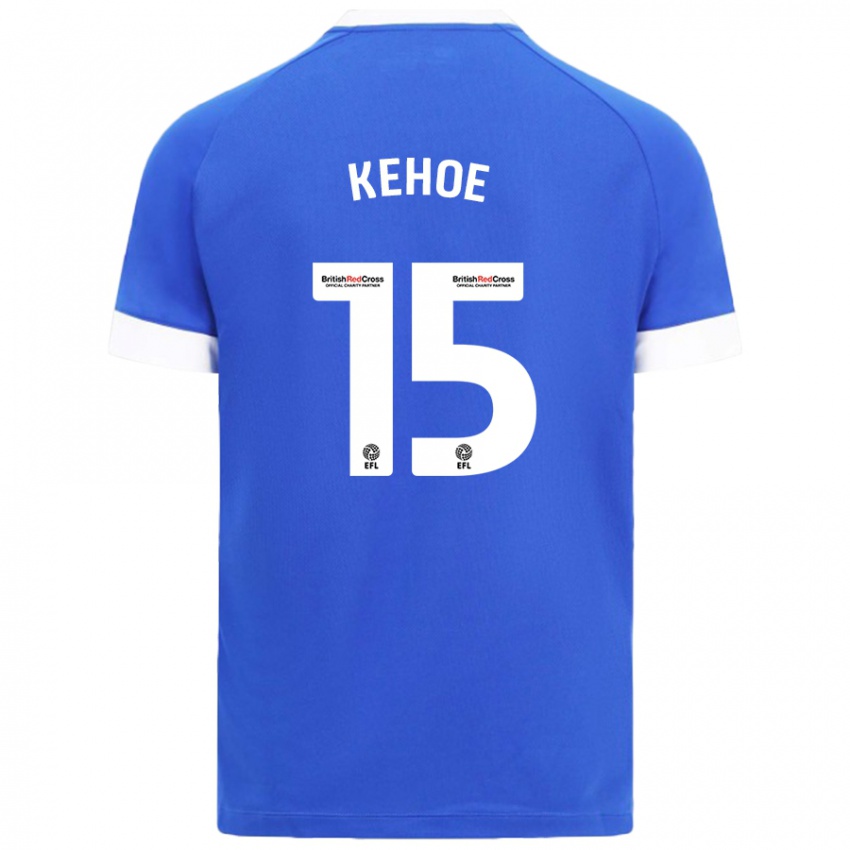 Niño Camiseta Molly Kehoe #15 Azul Cielo 1ª Equipación 2024/25 La Camisa México