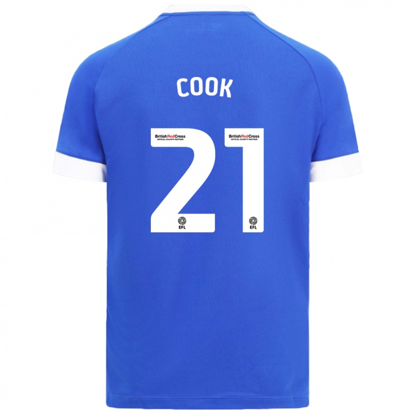 Niño Camiseta Mikayla Cook #21 Azul Cielo 1ª Equipación 2024/25 La Camisa México