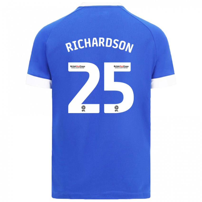 Niño Camiseta Tija Richardson #25 Azul Cielo 1ª Equipación 2024/25 La Camisa México