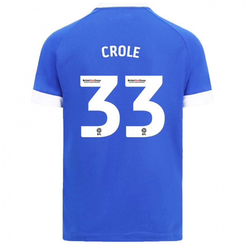 Niño Camiseta James Crole #33 Azul Cielo 1ª Equipación 2024/25 La Camisa México