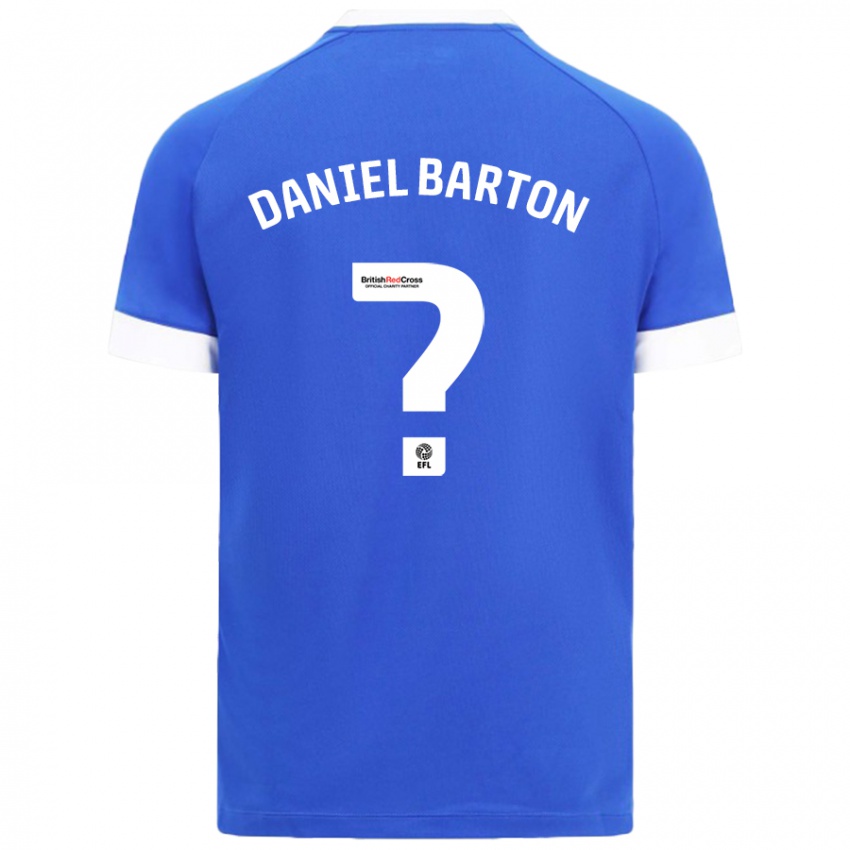 Niño Camiseta Daniel Barton #0 Azul Cielo 1ª Equipación 2024/25 La Camisa México