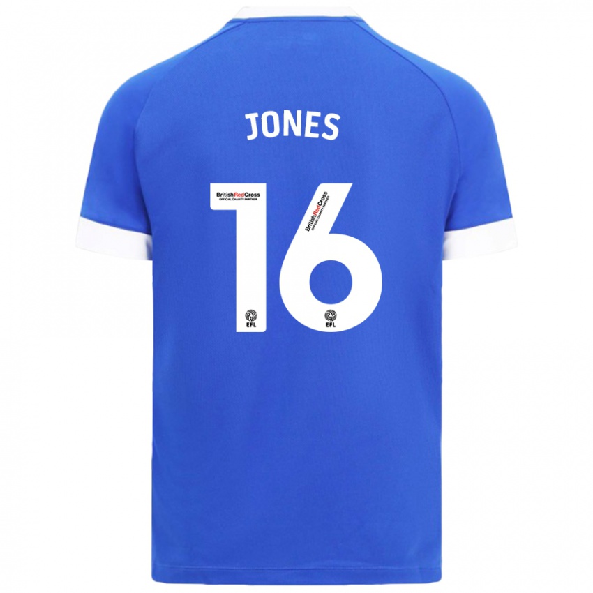 Niño Camiseta Ellie Jones #16 Azul Cielo 1ª Equipación 2024/25 La Camisa México