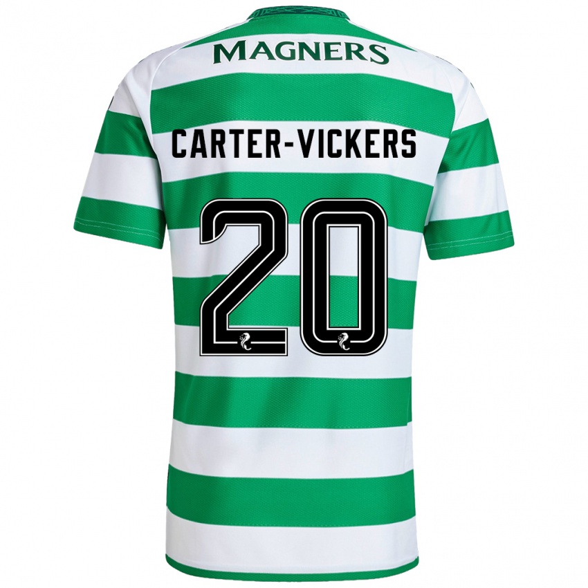 Niño Camiseta Cameron Carter-Vickers #20 Verde Blanco 1ª Equipación 2024/25 La Camisa México