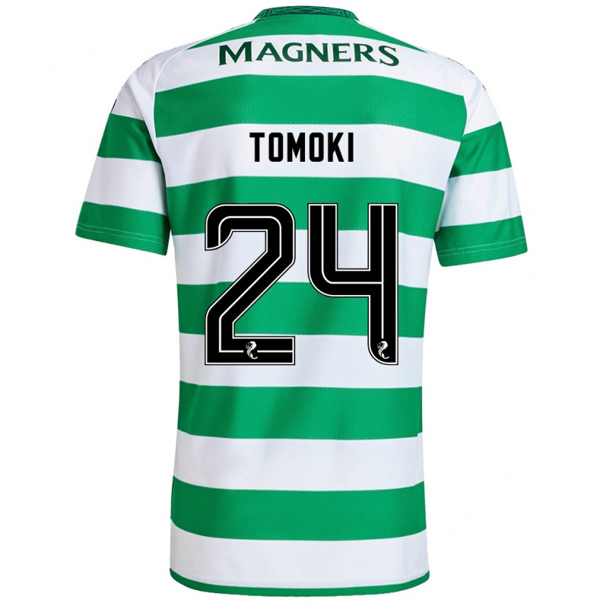 Niño Camiseta Tomoki Iwata #24 Verde Blanco 1ª Equipación 2024/25 La Camisa México