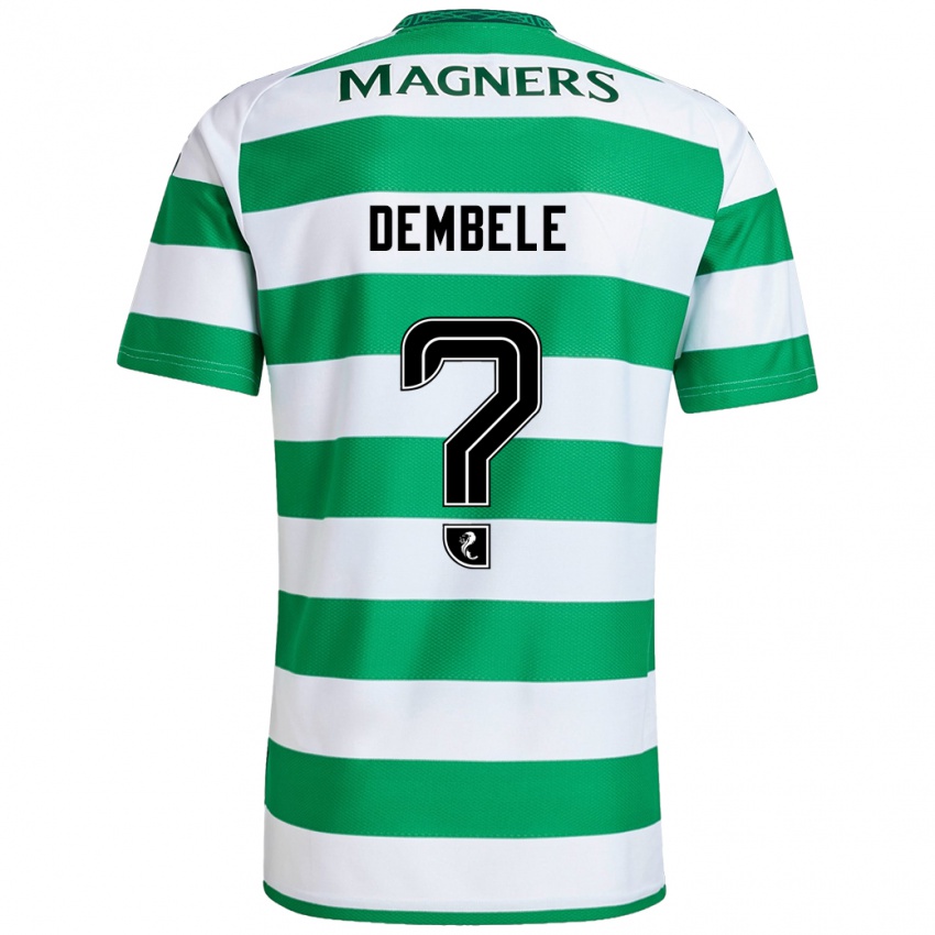 Niño Camiseta Hassan Dembele #0 Verde Blanco 1ª Equipación 2024/25 La Camisa México