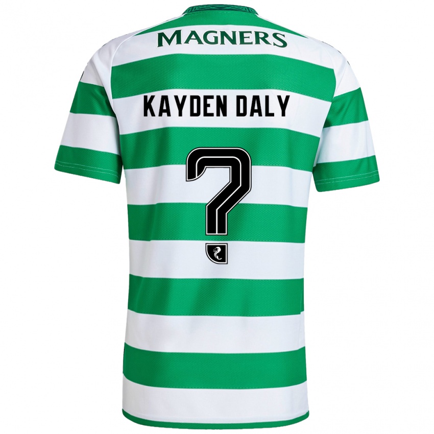 Niño Camiseta Kayden Daly #0 Verde Blanco 1ª Equipación 2024/25 La Camisa México