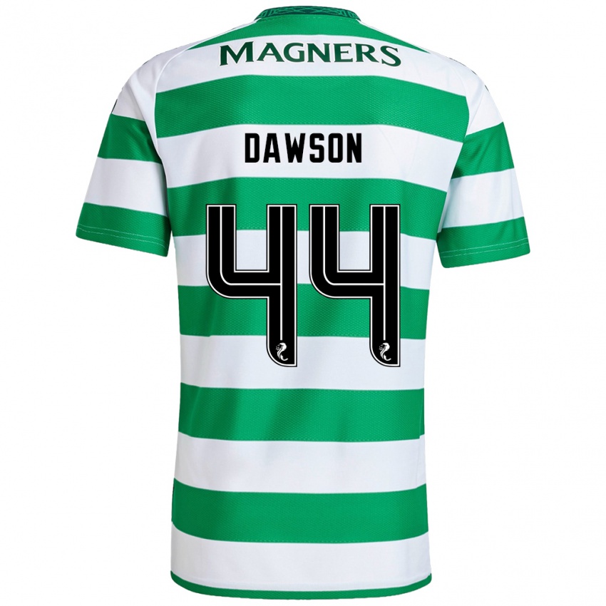 Niño Camiseta Joey Dawson #44 Verde Blanco 1ª Equipación 2024/25 La Camisa México