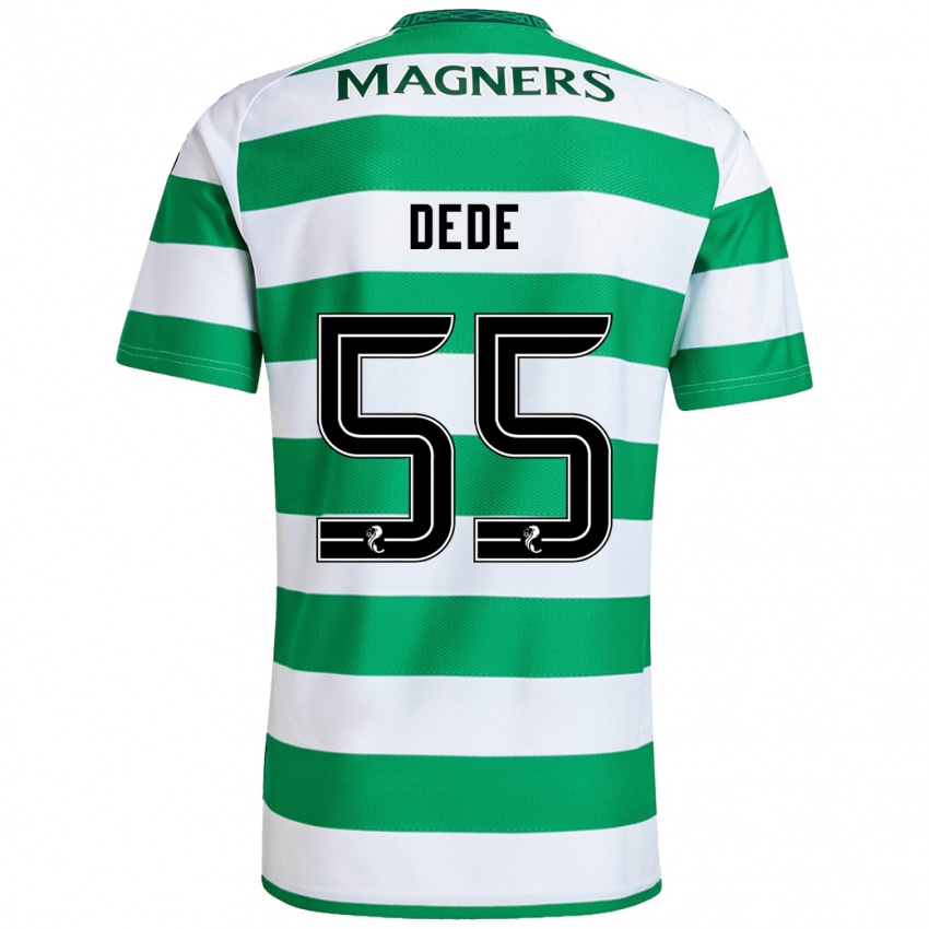 Niño Camiseta Josh Dede #55 Verde Blanco 1ª Equipación 2024/25 La Camisa México