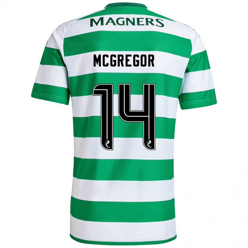 Niño Camiseta Shannon Mcgregor #14 Verde Blanco 1ª Equipación 2024/25 La Camisa México