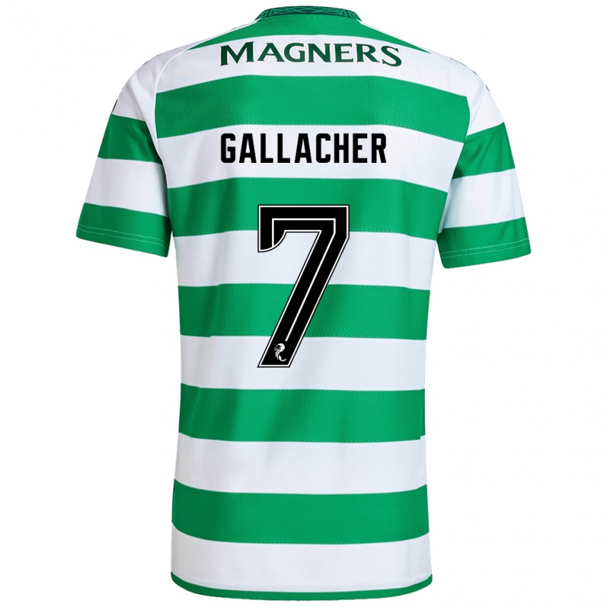 Niño Camiseta Amy Gallacher #7 Verde Blanco 1ª Equipación 2024/25 La Camisa México