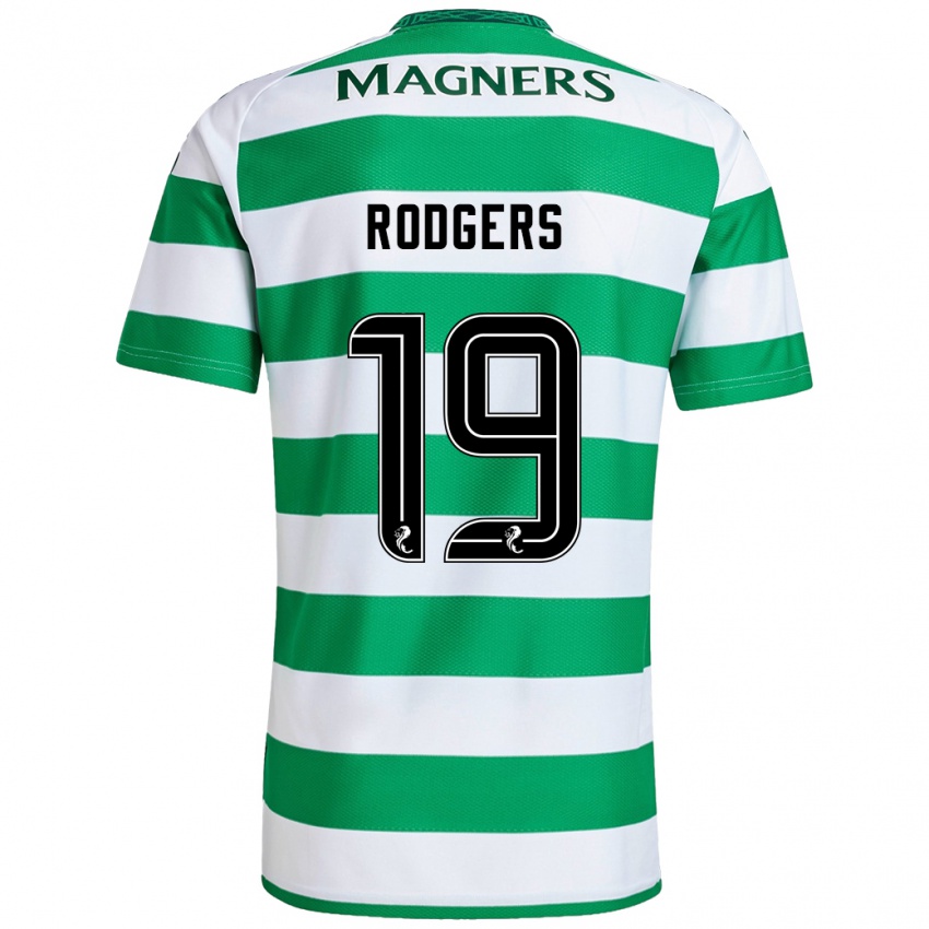 Niño Camiseta Lisa Rodgers #19 Verde Blanco 1ª Equipación 2024/25 La Camisa México