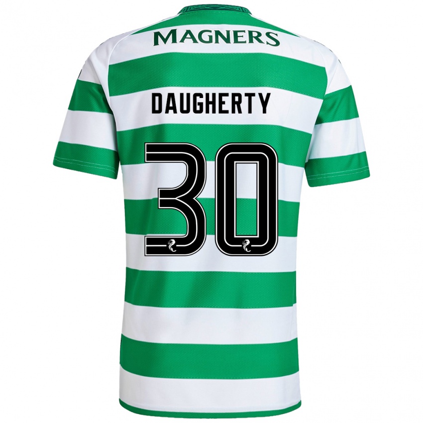 Niño Camiseta Kelsey Daugherty #30 Verde Blanco 1ª Equipación 2024/25 La Camisa México