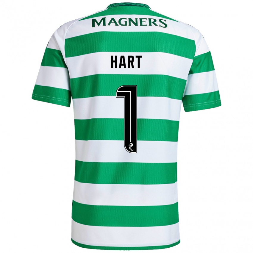 Niño Camiseta Joe Hart #1 Verde Blanco 1ª Equipación 2024/25 La Camisa México