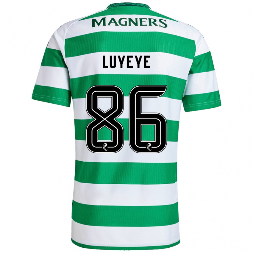 Niño Camiseta Benny-Jackson Luyeye #86 Verde Blanco 1ª Equipación 2024/25 La Camisa México