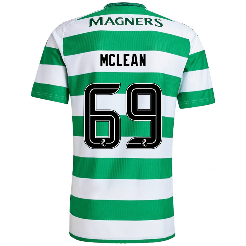 Niño Camiseta Kai Mclean #69 Verde Blanco 1ª Equipación 2024/25 La Camisa México