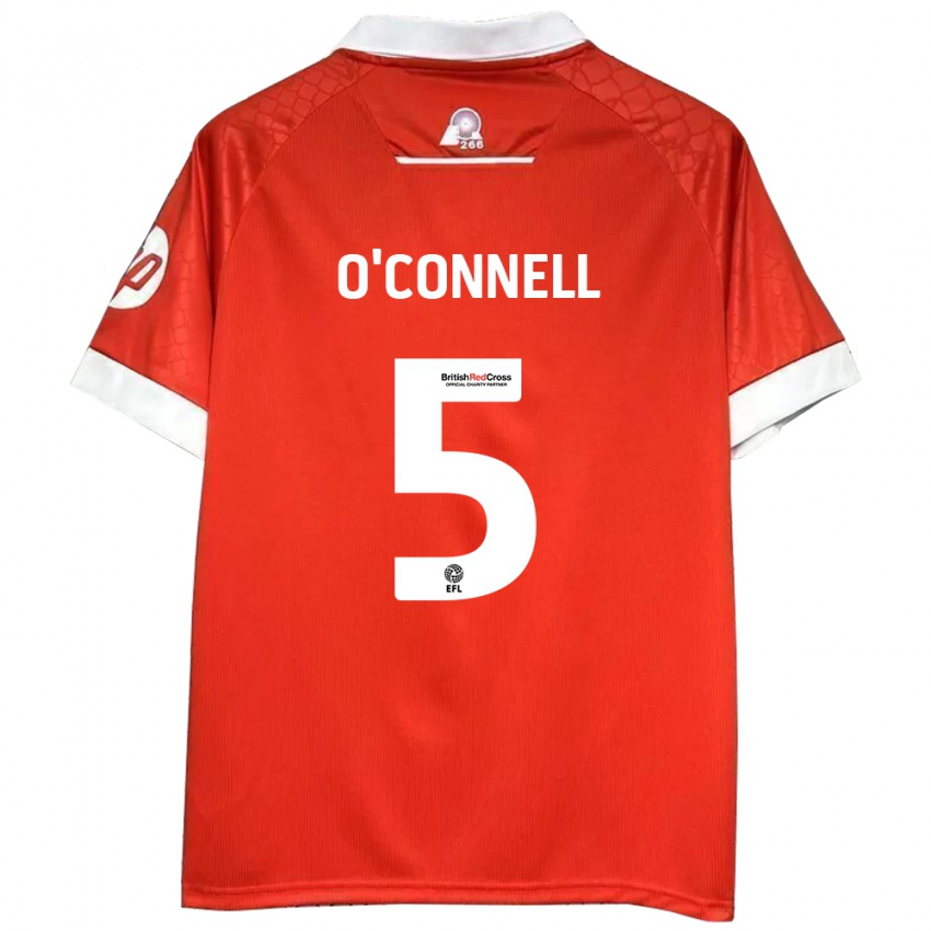 Niño Camiseta Eoghan O'connell #5 Rojo Blanco 1ª Equipación 2024/25 La Camisa México