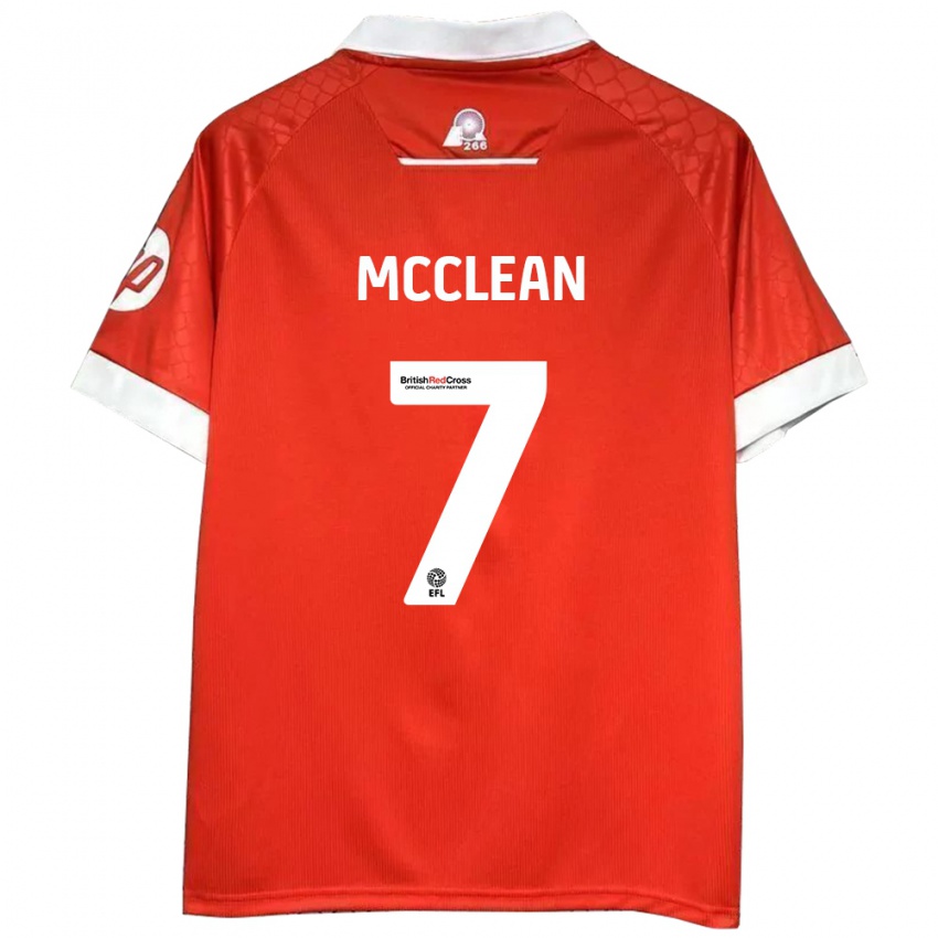 Niño Camiseta James Mcclean #7 Rojo Blanco 1ª Equipación 2024/25 La Camisa México