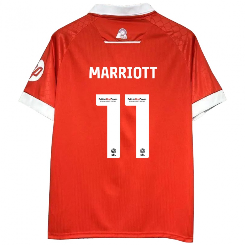 Niño Camiseta Jack Marriott #11 Rojo Blanco 1ª Equipación 2024/25 La Camisa México