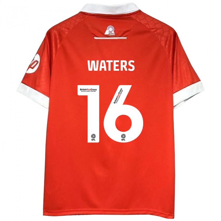 Niño Camiseta Billy Waters #16 Rojo Blanco 1ª Equipación 2024/25 La Camisa México