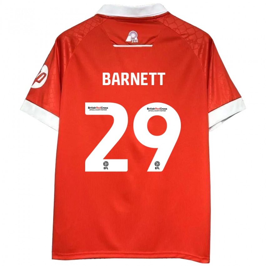 Niño Camiseta Ryan Barnett #29 Rojo Blanco 1ª Equipación 2024/25 La Camisa México