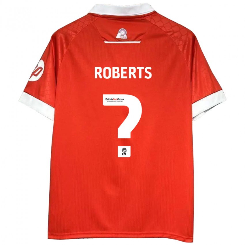 Niño Camiseta Hari Roberts #0 Rojo Blanco 1ª Equipación 2024/25 La Camisa México