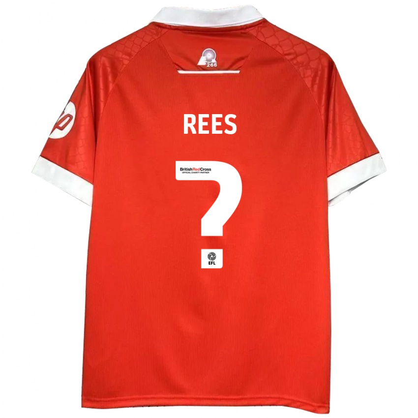 Niño Camiseta Joe Rees #0 Rojo Blanco 1ª Equipación 2024/25 La Camisa México