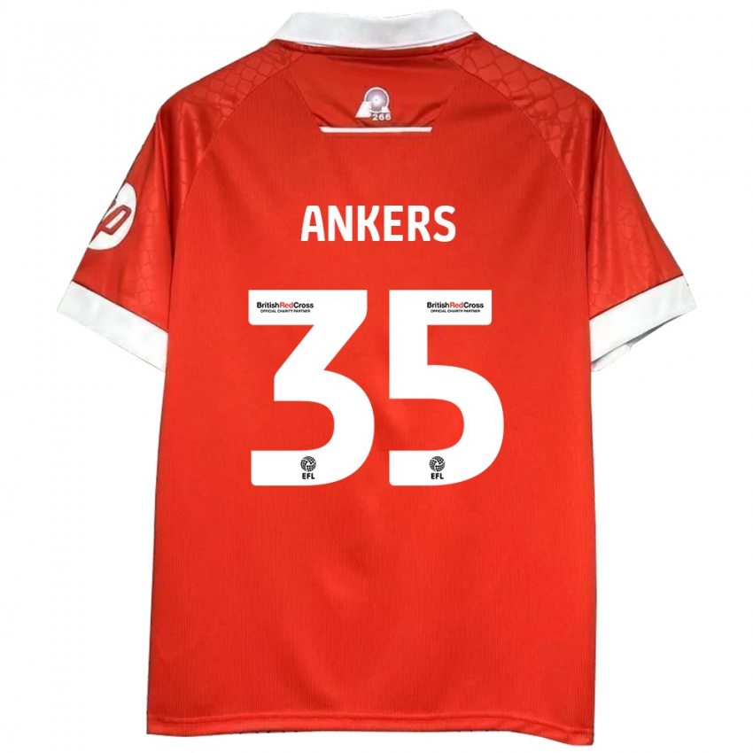 Niño Camiseta Chloe Ankers #35 Rojo Blanco 1ª Equipación 2024/25 La Camisa México