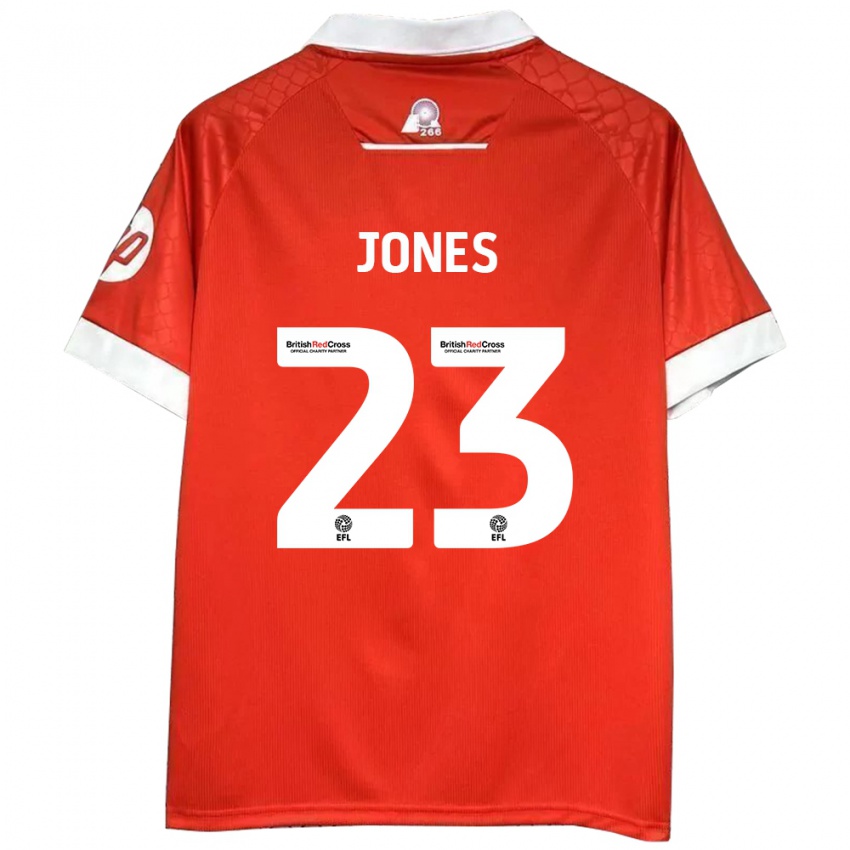 Niño Camiseta Ruby Jones #23 Rojo Blanco 1ª Equipación 2024/25 La Camisa México