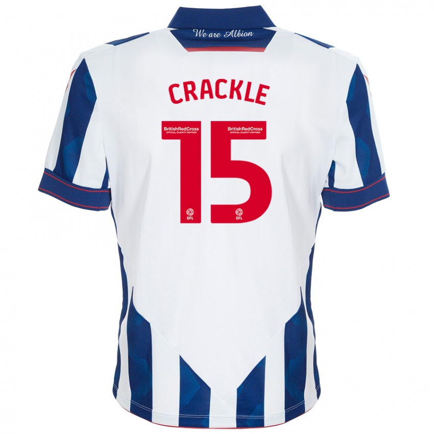 Niño Camiseta Hayley Crackle #15 Blanco Azul Oscuro 1ª Equipación 2024/25 La Camisa México