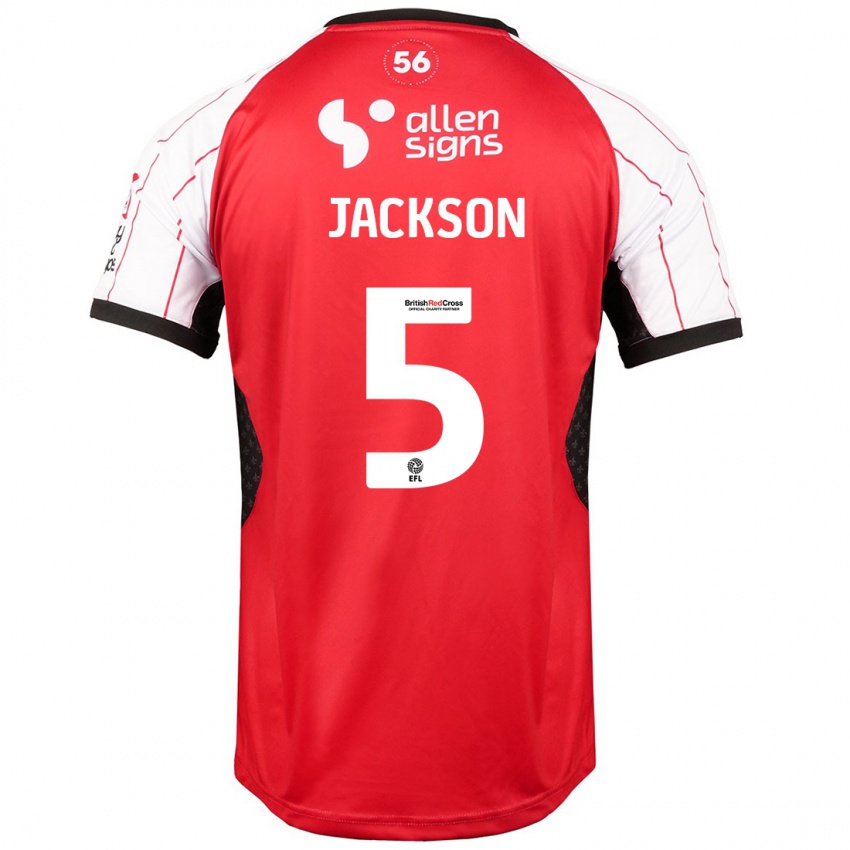 Niño Camiseta Adam Jackson #5 Blanco 1ª Equipación 2024/25 La Camisa México