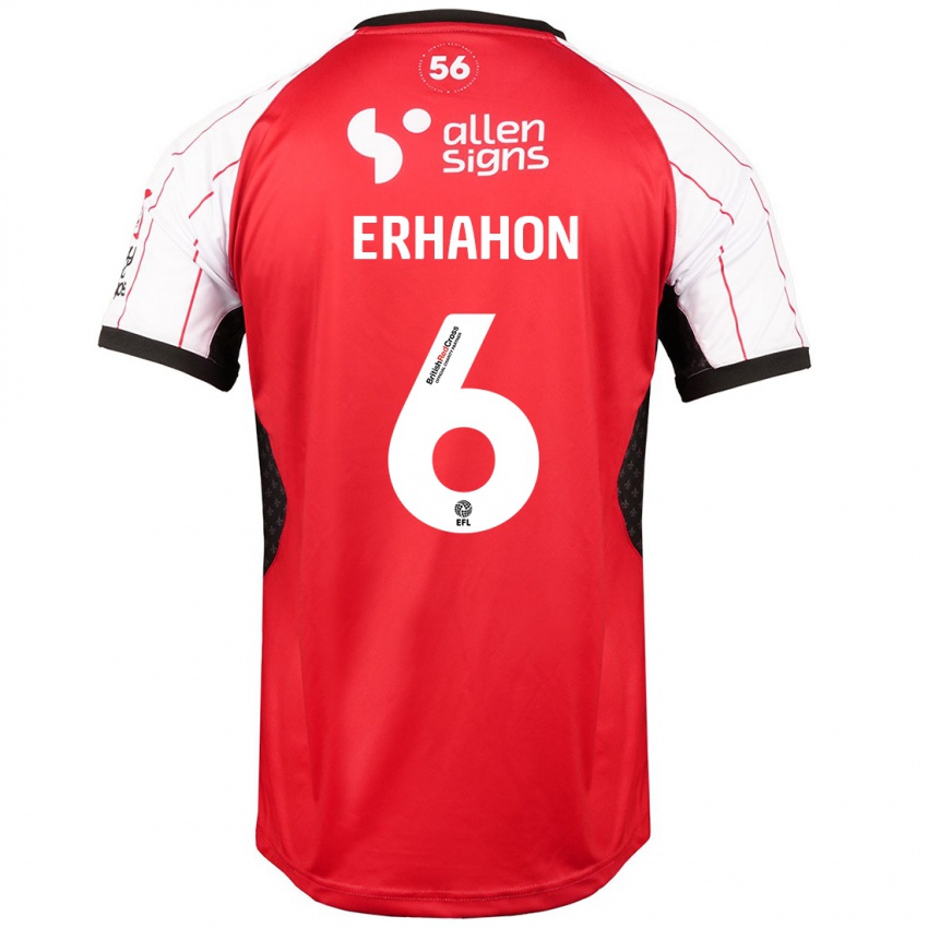 Niño Camiseta Ethan Erhahon #6 Blanco 1ª Equipación 2024/25 La Camisa México