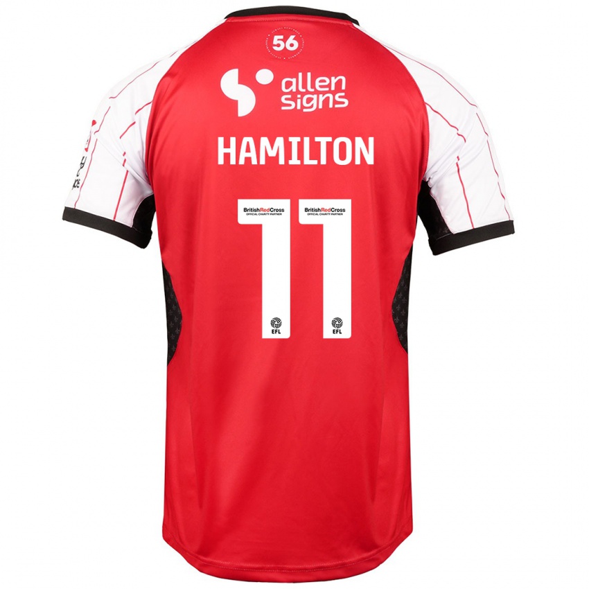 Niño Camiseta Ethan Hamilton #11 Blanco 1ª Equipación 2024/25 La Camisa México