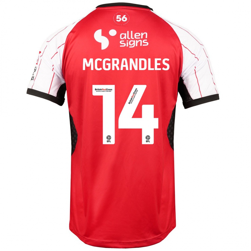 Niño Camiseta Conor Mcgrandles #14 Blanco 1ª Equipación 2024/25 La Camisa México