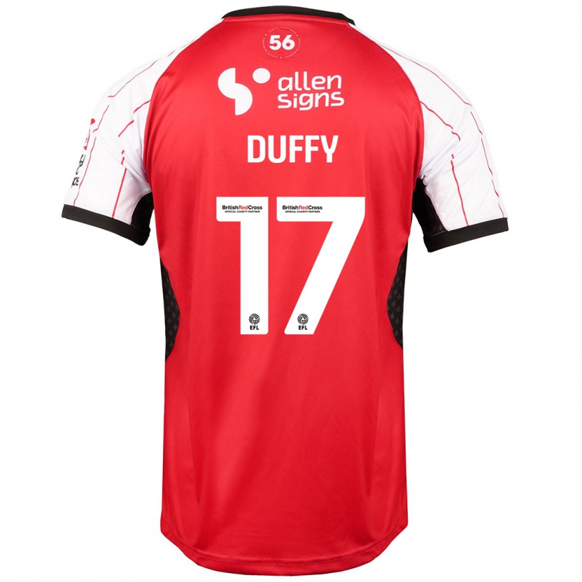 Niño Camiseta Dylan Duffy #17 Blanco 1ª Equipación 2024/25 La Camisa México