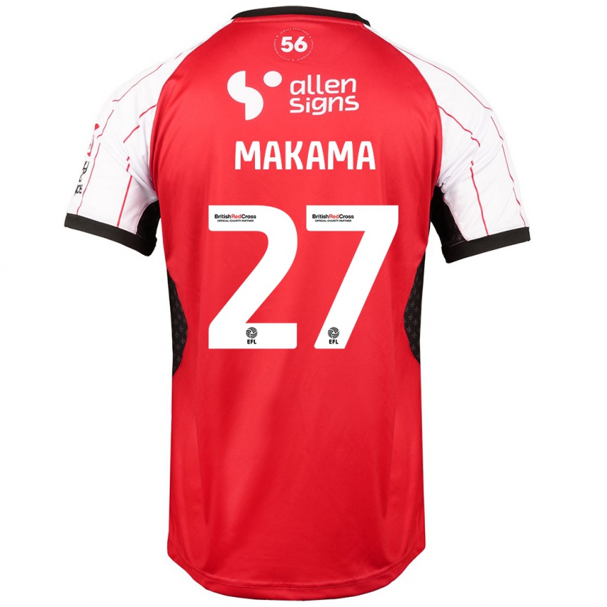 Niño Camiseta Jovon Makama #27 Blanco 1ª Equipación 2024/25 La Camisa México