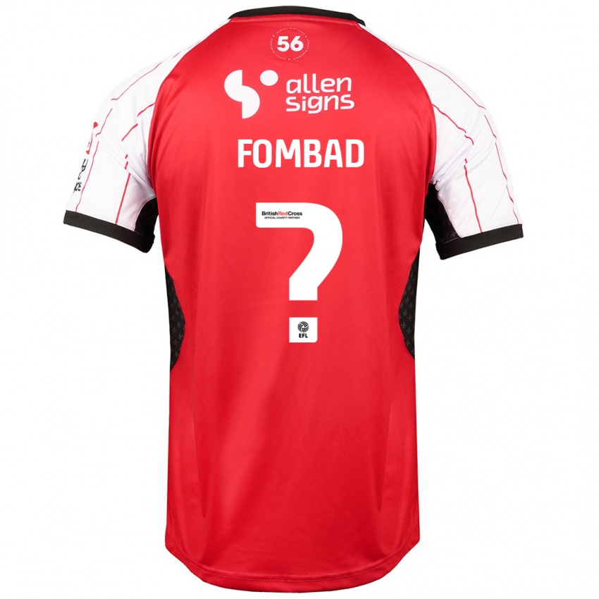 Niño Camiseta Kelly Fombad #0 Blanco 1ª Equipación 2024/25 La Camisa México