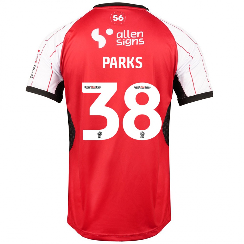 Niño Camiseta Charlie Parks #38 Blanco 1ª Equipación 2024/25 La Camisa México