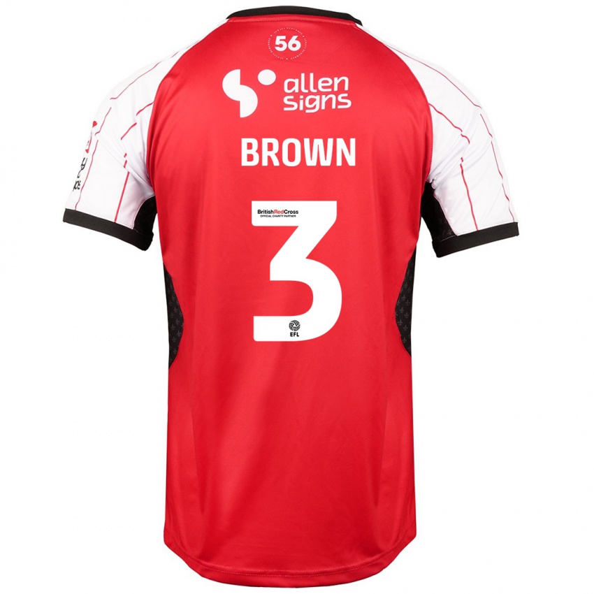 Niño Camiseta Jaden Brown #3 Blanco 1ª Equipación 2024/25 La Camisa México