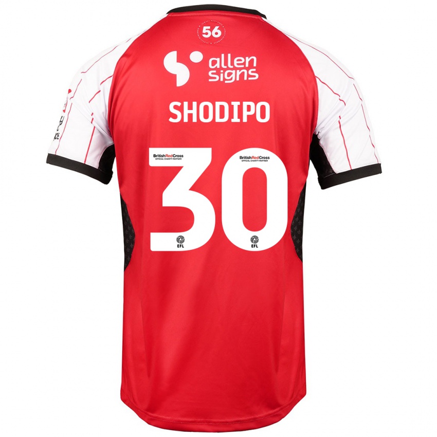 Niño Camiseta Olamide Shodipo #30 Blanco 1ª Equipación 2024/25 La Camisa México