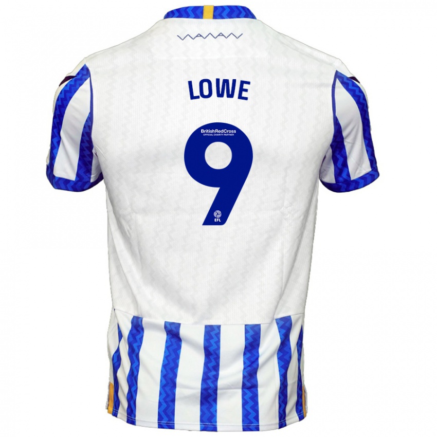 Niño Camiseta Jamal Lowe #9 Azul Blanco 1ª Equipación 2024/25 La Camisa México