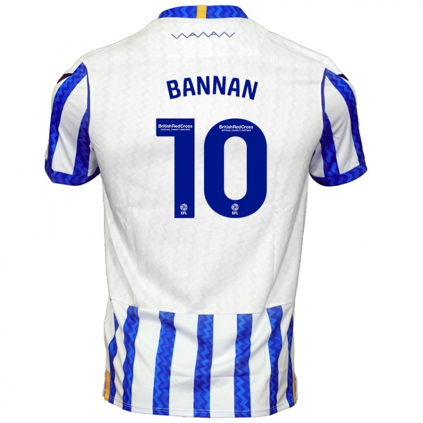 Niño Camiseta Barry Bannan #10 Azul Blanco 1ª Equipación 2024/25 La Camisa México