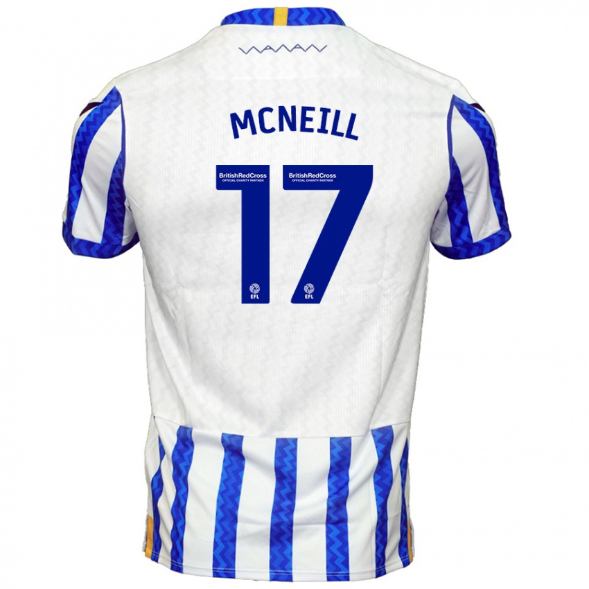 Niño Camiseta Charlie Mcneill #17 Azul Blanco 1ª Equipación 2024/25 La Camisa México