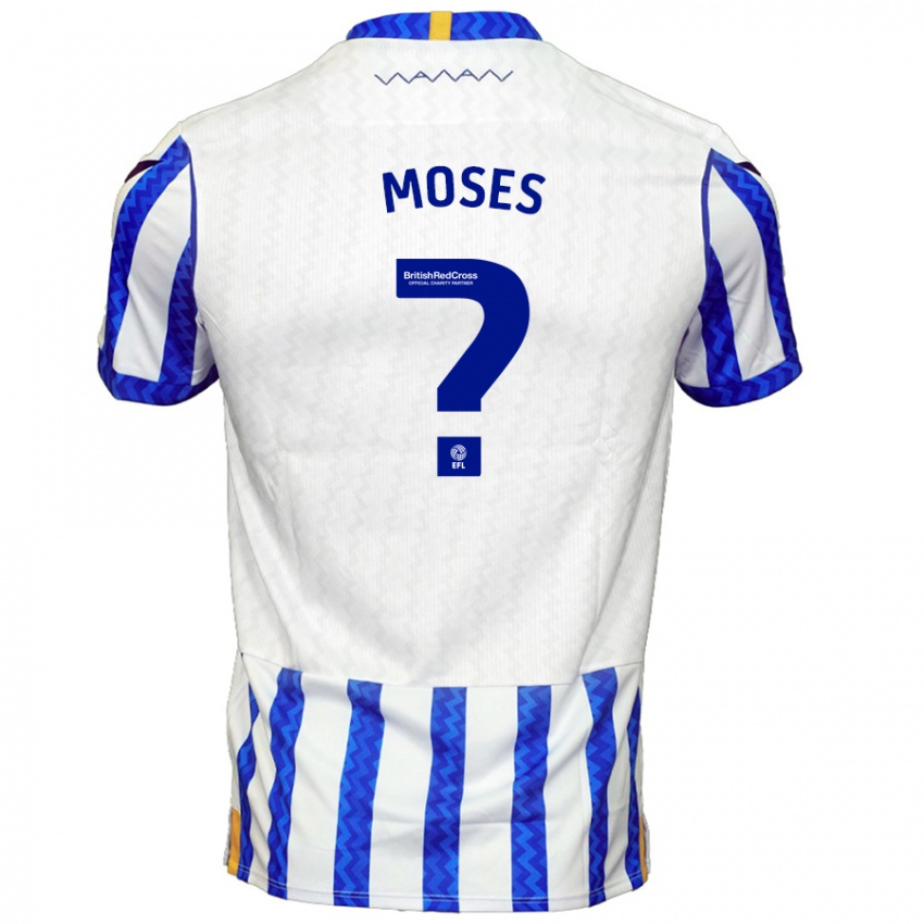 Niño Camiseta Devlan Moses #0 Azul Blanco 1ª Equipación 2024/25 La Camisa México