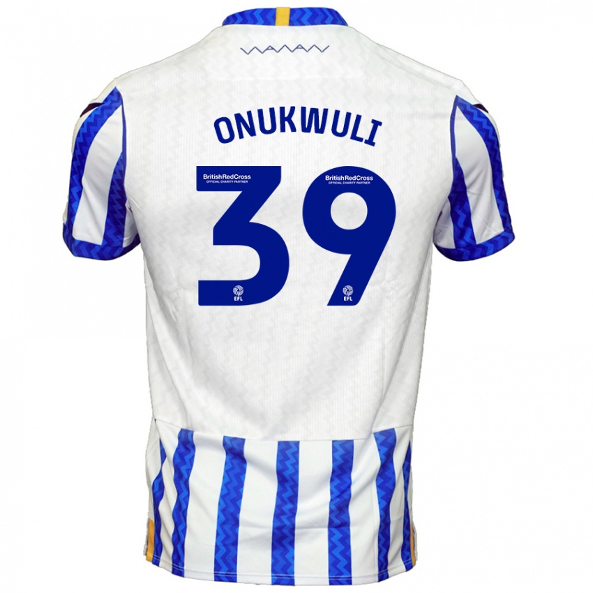 Niño Camiseta Favour Onukwuli #39 Azul Blanco 1ª Equipación 2024/25 La Camisa México