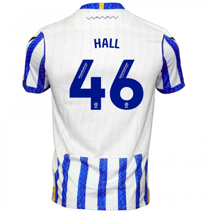 Niño Camiseta Jack Hall #46 Azul Blanco 1ª Equipación 2024/25 La Camisa México