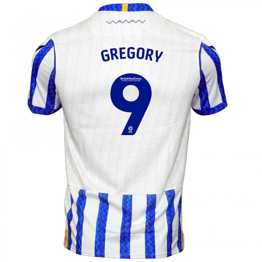 Niño Camiseta Lee Gregory #9 Azul Blanco 1ª Equipación 2024/25 La Camisa México