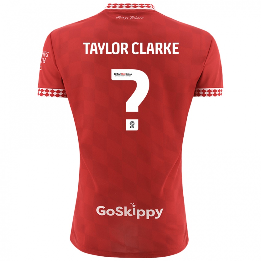 Niño Camiseta Omar Taylor-Clarke #0 Rojo 1ª Equipación 2024/25 La Camisa México