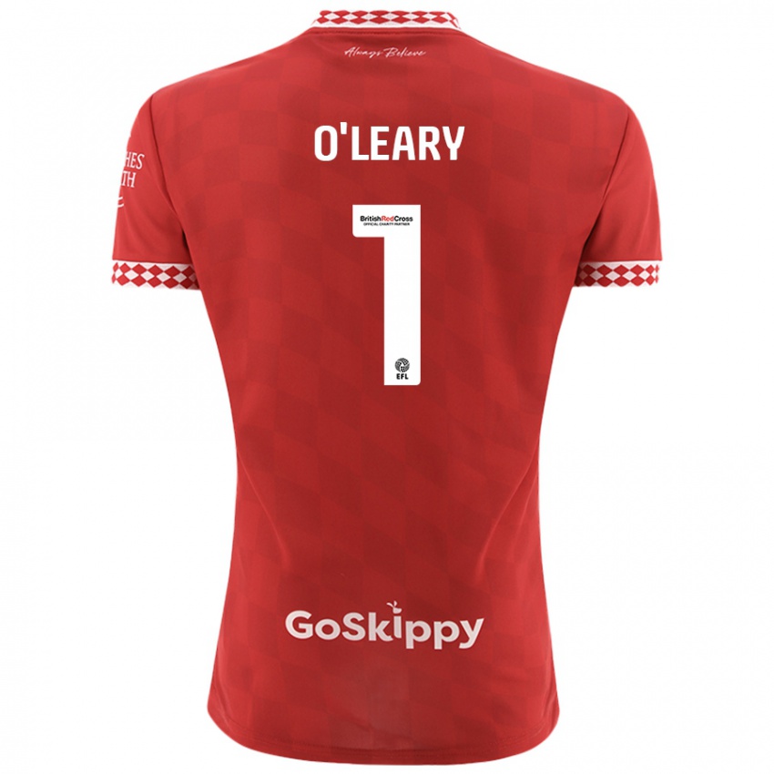 Niño Camiseta Max O'leary #1 Rojo 1ª Equipación 2024/25 La Camisa México